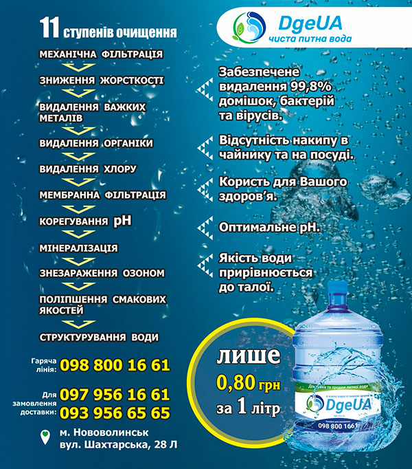 Питна вода DgeUA